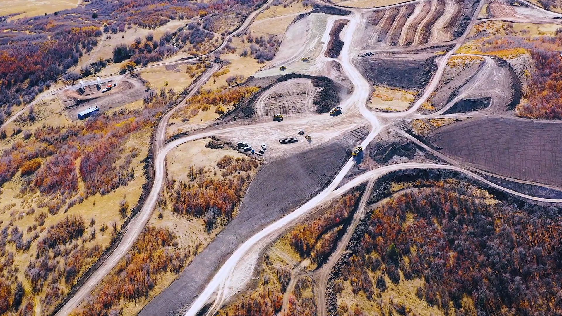 Installation of chairlifts at new Wasatch Peaks Ranch in Utah