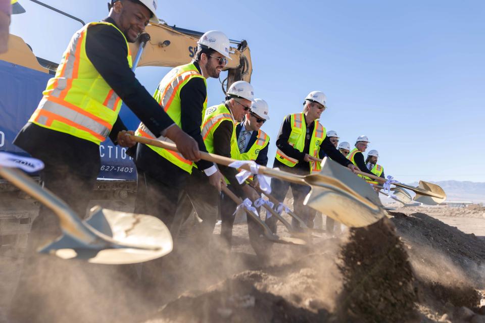 Breaking ground for new facility.